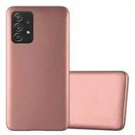 Etui i futerały do telefonów - Pokrowiec Do Samsung Galaxy A52 (4G / 5G) / A52s w METALLIC RÓŻOWE ZŁOTO Etui TPU Silikon Obudowa Ochronny Case Cover Cadorabo - miniaturka - grafika 1