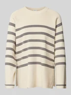 Swetry damskie - Sweter z dzianiny z okrągłym dekoltem model ‘FIFI’ - miniaturka - grafika 1