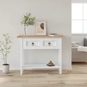 Ławy i stoliki kawowe - vidaXL Stolik konsola, meksykański styl Corona, sosna, 90x34,5x73 cm - miniaturka - grafika 1