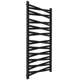 REGNIS Grzejnik ŁEZKA 3DX 120.5x54 cm Czarny 627W Roz 50cm 10 Bar - Grzejniki łazienkowe - miniaturka - grafika 1