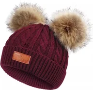 Czapki dla dzieci - Czapka dziecięca Fine-Burgundy KP21563 - miniaturka - grafika 1