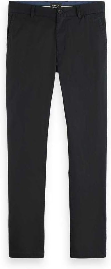 Scotch Soda Granatowe Eleganckie Spodnie Chinos Z Bawełny 34/32 Kwa