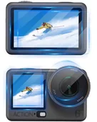 Akcesoria do drona - ZESTAW FOLIA OCHRONNA ZE SZKŁA HARTOWANEGO 9H DO KAMERY DJI OSMO ACTION 6 - miniaturka - grafika 1