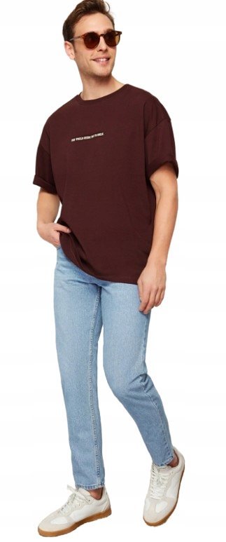 TRENDYOL JEANSY MĘSKIE PROSTE NIEBIESKIE Z BAWEŁNY 31 5AA