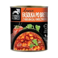 Szybkie dania obiadowe - Męska Rzecz Danie gotowe Fasola po bretońsku z kiełbasą i boczkiem 830 g - miniaturka - grafika 1