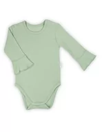 Body dla niemowląt - NicolBody niemowlęce bawełniane długi rękaw Bibi oliwkowe, Rozmiar: 68 - miniaturka - grafika 1