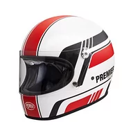 Kaski motocyklowe - PREMIER KASK TROPHY BL 8 BM, biały/czerwony/czarny, S - miniaturka - grafika 1