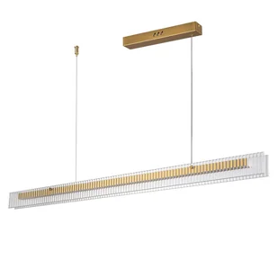 Zwieszana lampa nad wyspę LONGIN ST-10538P-L120 Step LED 15W 3000K listwa złoty - Lampy sufitowe - miniaturka - grafika 1