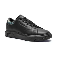 Trampki męskie - Armani Exchange Skórzane trampki ENGLISH - miniaturka - grafika 1