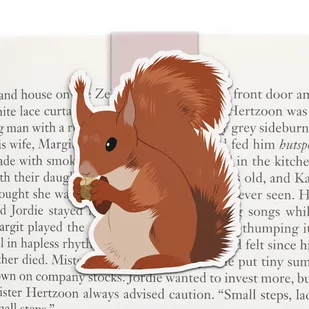 Zakładka magnetyczna do książki, Wiewiórka - Zakładki do książek - miniaturka - grafika 1