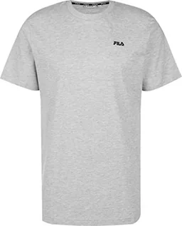 Koszulki męskie - FILA Męski t-shirt BERLOZ Light Grey Melange, 2XL, jasnoszary melanżowy, XXL - grafika 1