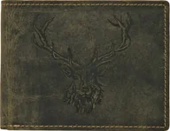 Portfele - Greenburry - Portfel Vintage Animal - jeleń królewski - męski - oliwkowy - miniaturka - grafika 1