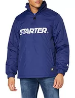 Kurtki męskie - STARTER BLACK LABEL Męska kurtka przeciwwiatrowa z logo Half Zip Jacket, niebieski (blue night), XXL - miniaturka - grafika 1