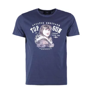 Koszulki i topy damskie - Mil-Tec Koszulka T-Shirt Top Gun Aviator Granatowa - 3Xl - grafika 1