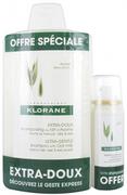 Szampony do włosów - Zestaw Klorane Extra Gentle Oatmeal Shampoo 400 ml + Dry Shampoo 50 ml (3282779327718) - miniaturka - grafika 1