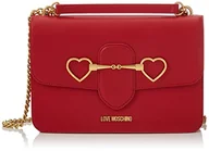 Torebki damskie - Love Moschino Damska torba na ramię Borsa Pu Rosso Blue Denim, 18 x 24 x 10 - miniaturka - grafika 1