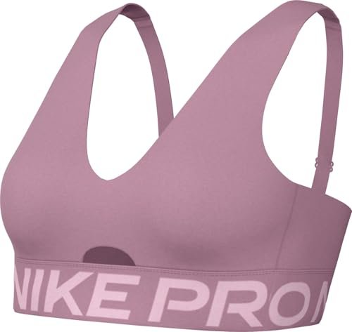Nike Pro Indy Plunge HF 7324 wyściełany biustonosz sportowy ze średnim podtrzymaniem