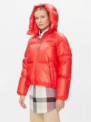 Kurtki damskie - Tommy Hilfiger Kurtka puchowa New York Gloss WW0WW40836 Czerwony Relaxed Fit - miniaturka - grafika 1