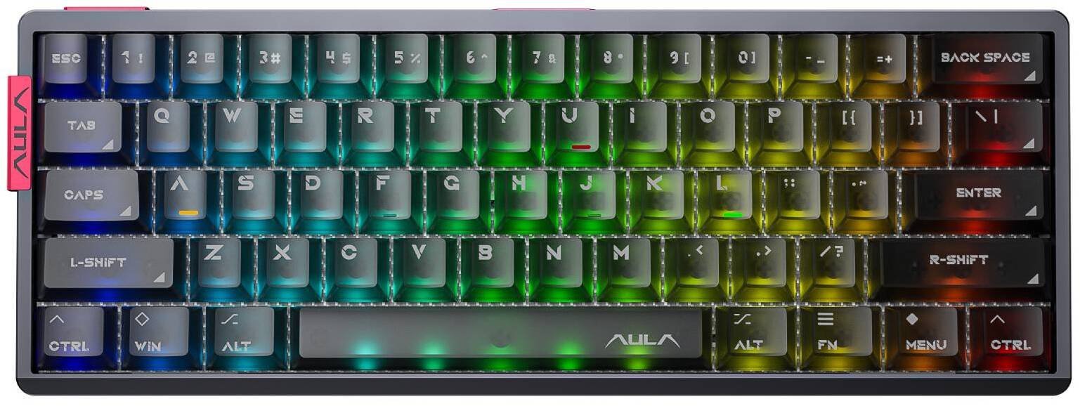AULA AG60 Pro Black Frosted Translucent Edge Lit Snowglow AUAG60P-BFTE-SM