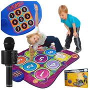 Zabawki interaktywne dla dzieci - Mata Muzyczna Taneczna Tańczenia Mikrofon Karaoke X148Z - miniaturka - grafika 1