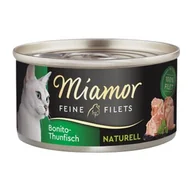 Mokra karma dla kotów - Miamor Feine Filets Naturelle w sosie własnym Tuńczyk bonito 96x80 g - miniaturka - grafika 1