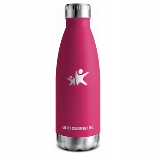 Kubek Termiczny Termos Na Kawę Herbatę Ze Stali Nierdzewnej Różowy 750Ml - Kubki termiczne - miniaturka - grafika 1