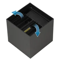 Taśmy LED - Kinkiet LED 12W biały neutralny wykonany z aluminium IP65 czarny - miniaturka - grafika 1