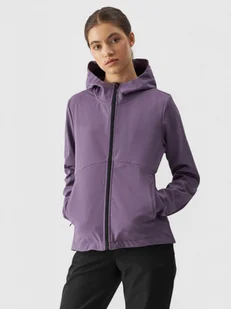 Damska kurtka softshell membrana 5000 4F 4FWAW24TSOFF285 - fioletowa - Kurtki damskie - miniaturka - grafika 1