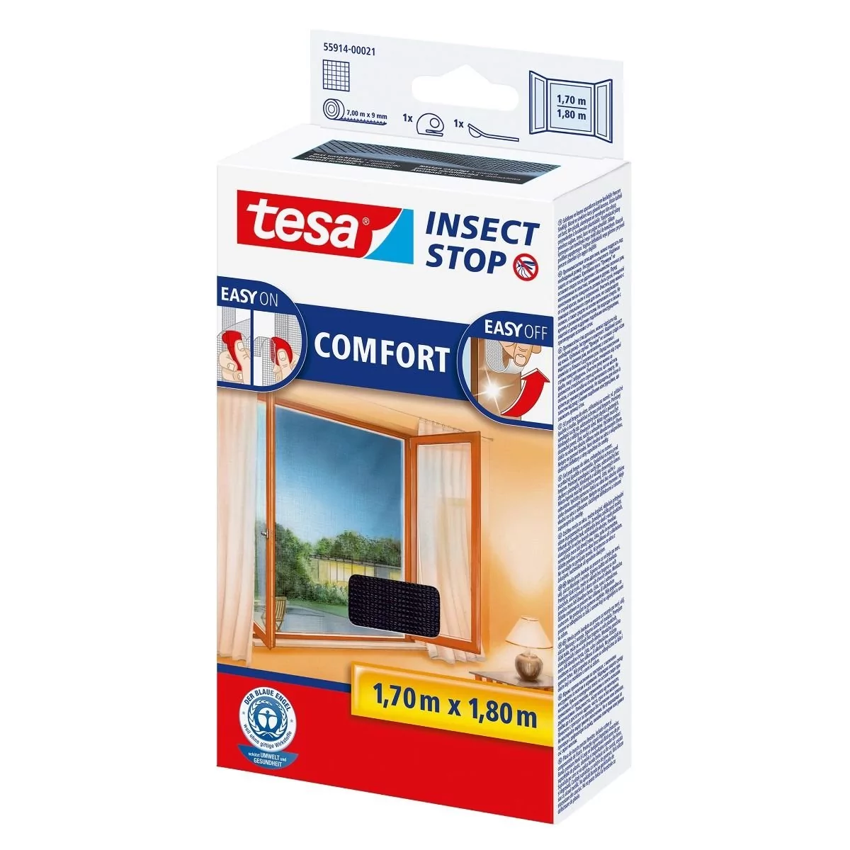 Tesa Okienna siatka na muchy Comfort 55914-21