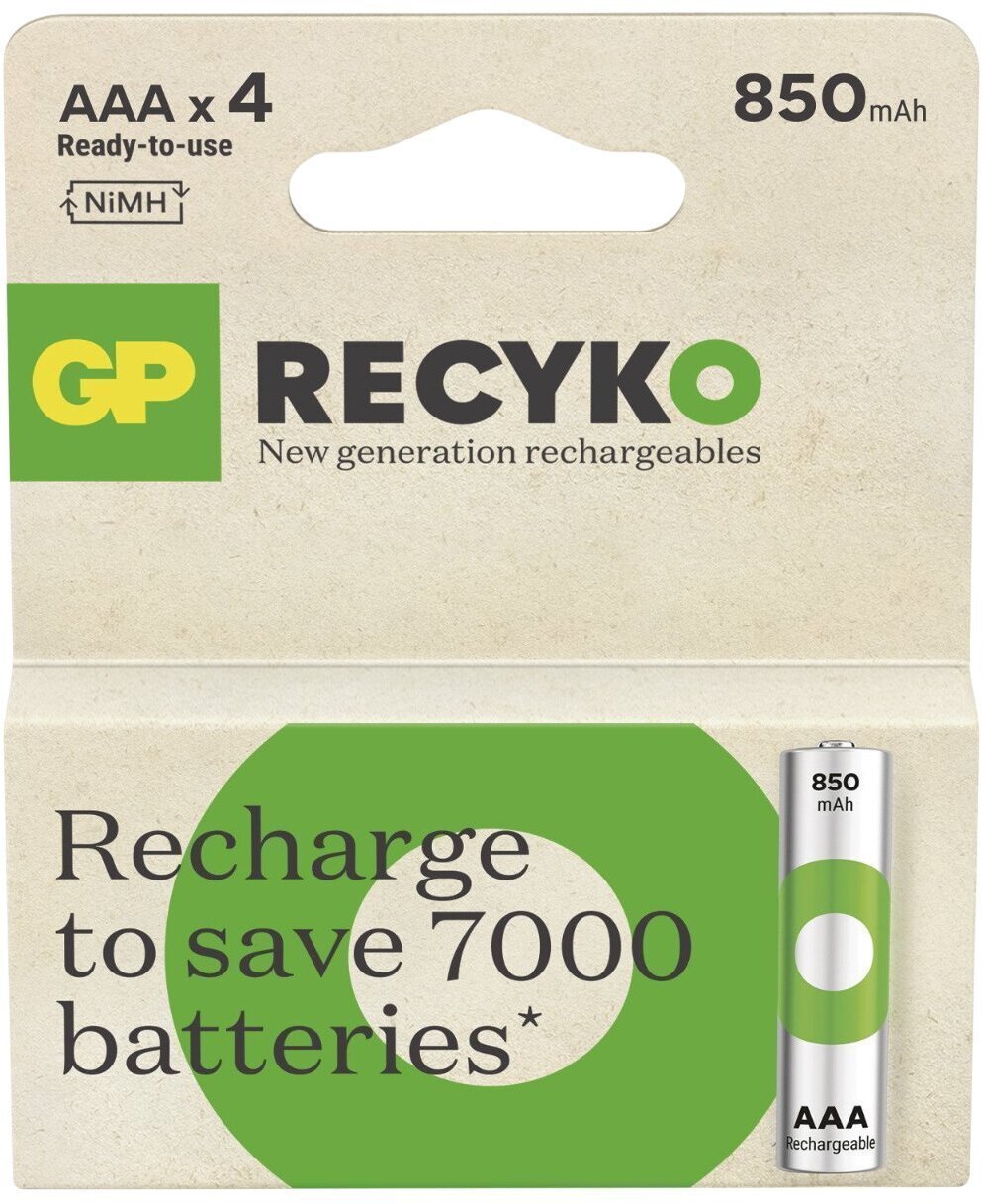 GP 4 x akumulatorki AAA / R03 Ni-MH 850mAh