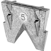 Młotki - Drel Klin metalowy do siekier i młotków nr 5 zestaw 3 szt. - miniaturka - grafika 1