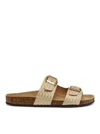 Klapki i japonki damskie - Geox Klapki D Brionia D35LSL 00047 C2012 Złoty - miniaturka - grafika 1