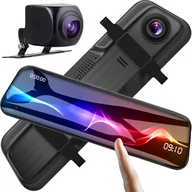 Wideorejestratory - TECHONIC WIDEOREJESTRATOR KAMERA REJESTRATOR JAZDY W02 W LUSTERKU Z KAMERĄ COFANIA 0,2KG - miniaturka - grafika 1