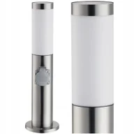 Lampy ogrodowe - Lampa Ogrodowa słupek 45 cm E27 z gniazdem 230V - miniaturka - grafika 1