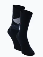 Skarpetki męskie - Tommy Hilfiger Skarpety pakowane po 2 szt. Mężczyźni Bawełna niebieski jednolity, 39-42 - miniaturka - grafika 1