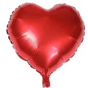 Balony i akcesoria - BALON 18" SERCE CZERWONE NA HEL - miniaturka - grafika 1