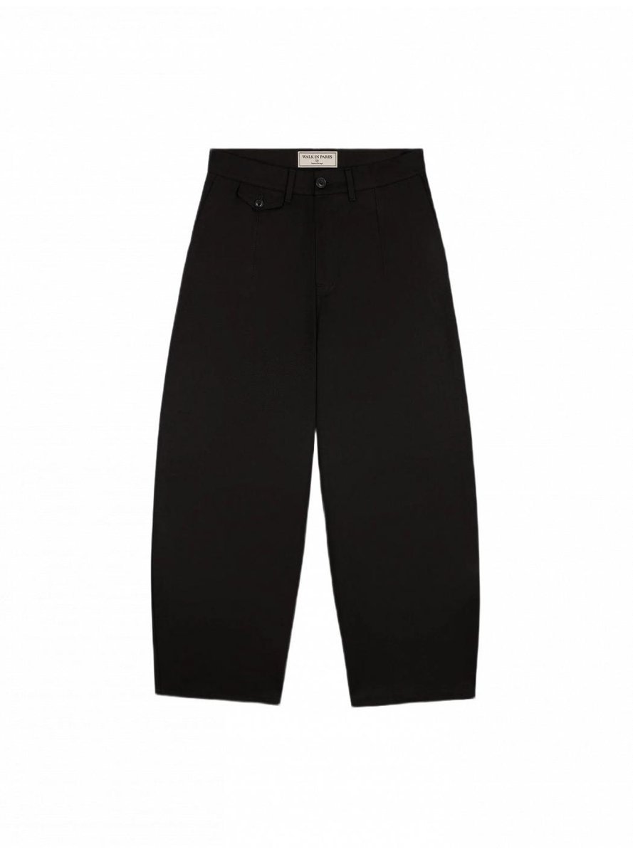 czarny bawełna TAILORING BALOON TROUSERS
