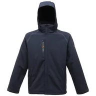 Kurtki męskie - Regatta Męska kurtka softshell z podszewką X-Pro z odstraszaczem, niebieska (granatowa), mała (rozmiar producenta: S) TRA660 54050 - miniaturka - grafika 1