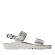 Buty dla dziewczynek - Sandały Geox J S.Costarei G. A J15EAA 000BN C1007 D Srebrny - miniaturka - grafika 1