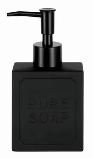 KLEINE WOLKE Soap Szklany dozownik do mydła, czarny mat 175 ml - Mydelniczki i dozowniki mydła - miniaturka - grafika 1