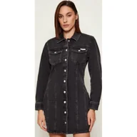 Sukienki - Calvin Klein Jeans Jeansowa sukienka - miniaturka - grafika 1