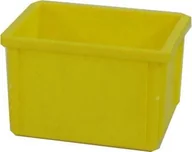 Pojemniki przemysłowe - Artech Pojemnik magazynowy, wym. 40 x 30, kolor, atest na kontakt z żywnością żółty - miniaturka - grafika 1