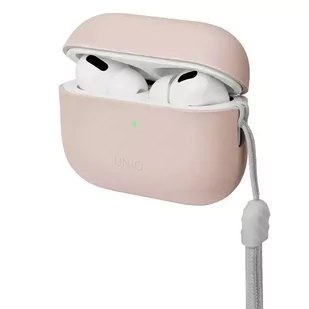 Etui ochronne na słuchawki UNIQ etui Lino AirPods Pro 2 gen Silicone różowy/blush pink - Akcesoria do słuchawek - miniaturka - grafika 2