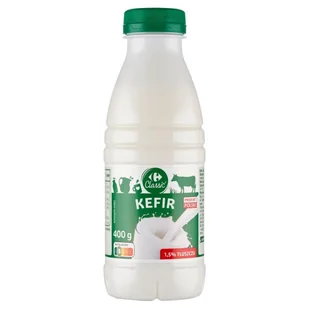 Carrefour Classic Kefir 1,5 % tłuszczu 400 g - Soki i napoje niegazowane - miniaturka - grafika 1