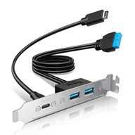 Huby USB - GRAUGEAR Nicht kategorisiert 20000 Mbit/s Srebrny G-AD-ETC2A-20G - miniaturka - grafika 1