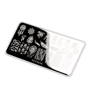 Blaszka do stempli Stamping plate 04 - Ozdoby do paznokci - miniaturka - grafika 1