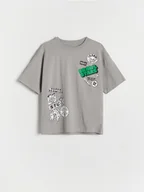 Koszulki dla chłopców - Reserved - T-shirt oversize Brawl Stars - jasnoszary - miniaturka - grafika 1