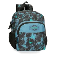 Plecaki szkolne i tornistry - Roll Road Soccer Plecak przedszkolny Adaptacyjny na wózek Czarny 23x28x10 cms Poliester 6,44L, czarny, Konfigurowalny plecak przedszkolny - miniaturka - grafika 1