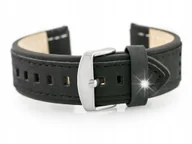 Akcesoria do zegarków - Pasek skórzany do zegarka W80 - czarny - 20mm + GRAWER - miniaturka - grafika 1