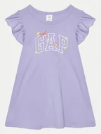 Sukienki i spódniczki dla dziewczynek - Gap Sukienka codzienna 744470-01 Fioletowy Regular Fit - miniaturka - grafika 1